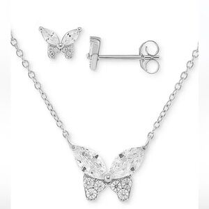 Giani Bernini2-Pc. Set Cubic Zirconia Butterfly Pendant Necklace & Earrings